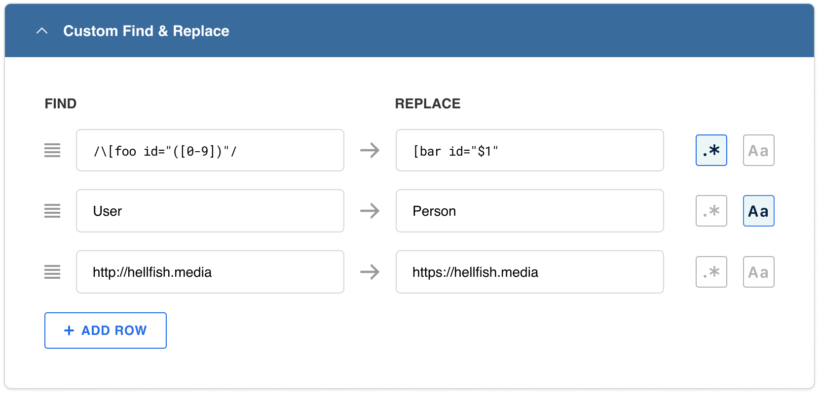 Regex Find & Replace